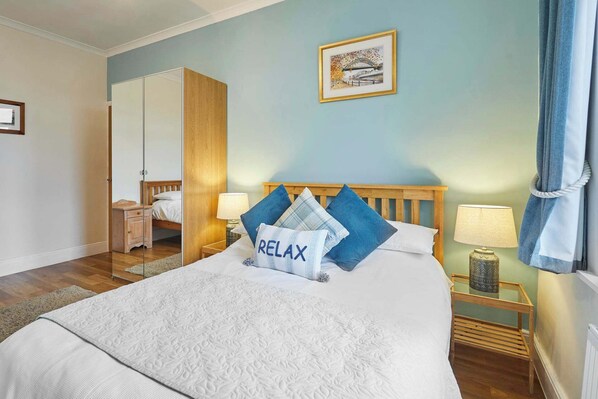 3 bedrooms, iron/ironing board, travel cot, WiFi