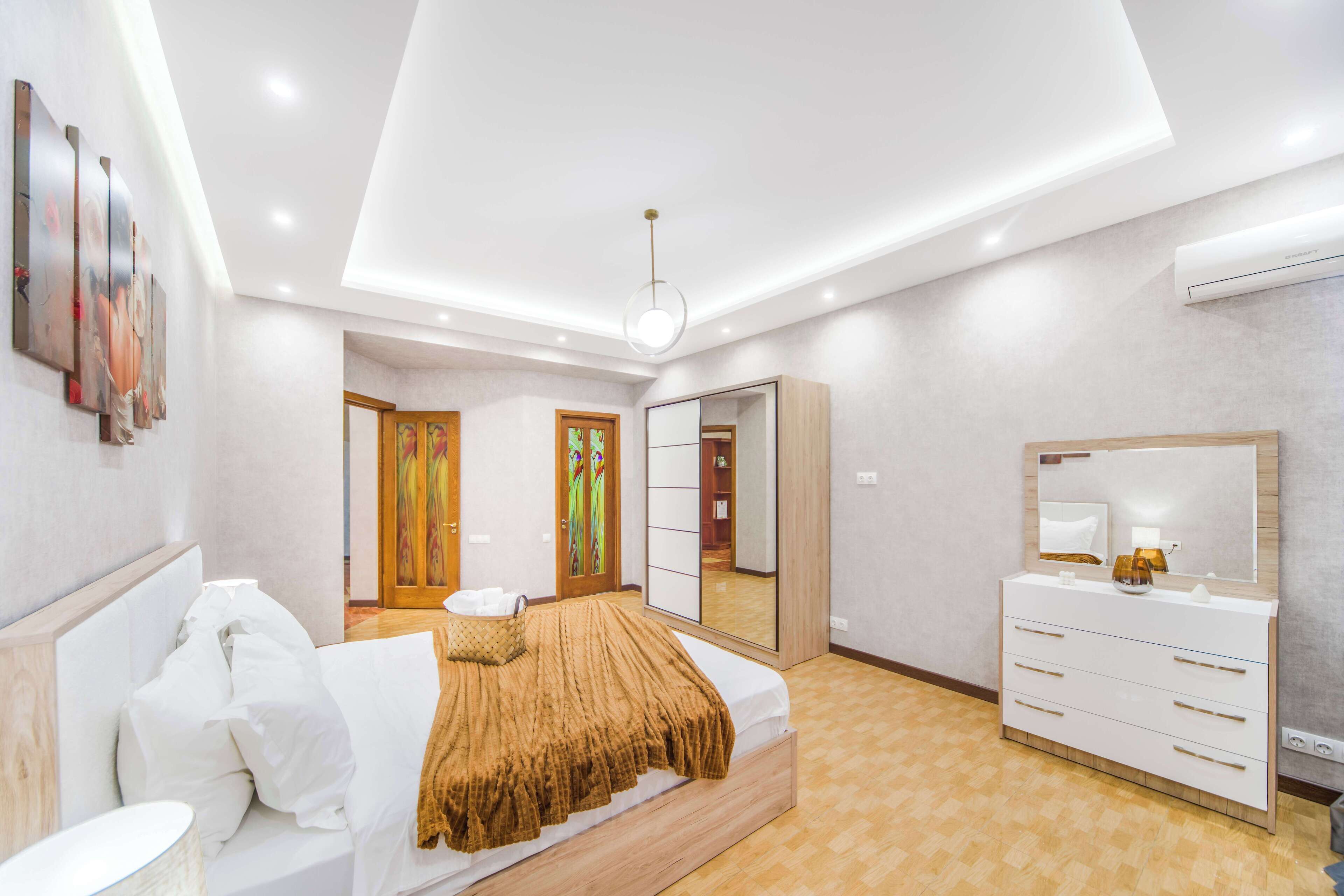 Apartemen Keluarga, balkon | 2 kamar tidur dan setrika/meja setrika