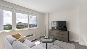 Studio | Living area | 40-inch TV with digital channels