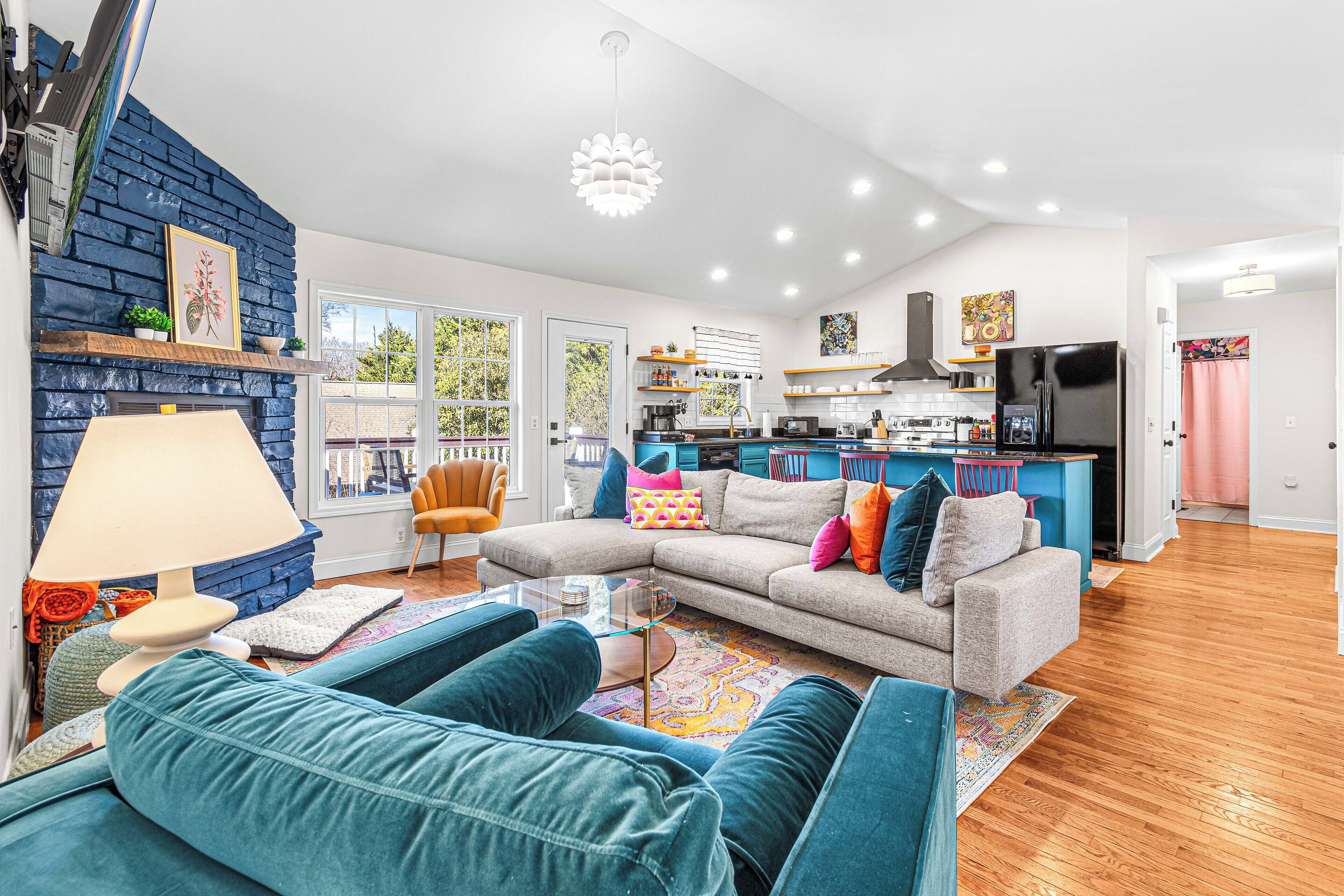 TV connectée, cheminée