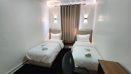 Basic Double or Twin Room, Non Smoking, City View | Desk, laptop workspace, blackout drapes, iron/ironing board