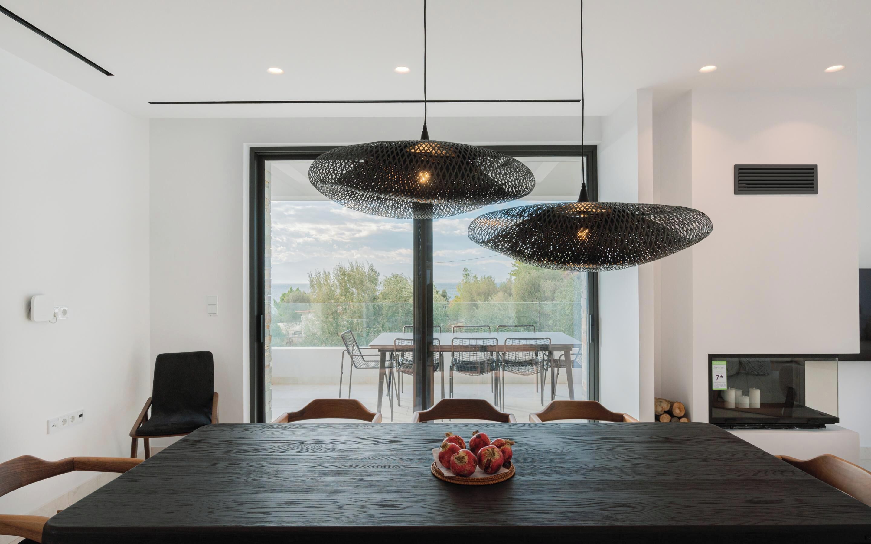 Villa Deluxe, vista al mar | Comedor