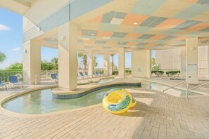 Indoor pool, a heated pool