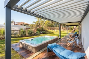 Terrace/patio - BALEA Large apartment with swimming SPA in the heart of Chiberta (ANGLET)