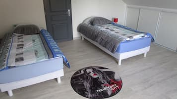 3 chambres, fer et planche Ă repasser, lit parapluie, Wi-Fi gratuit