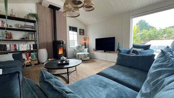 Smart-tv, een dvd-speler en boeken