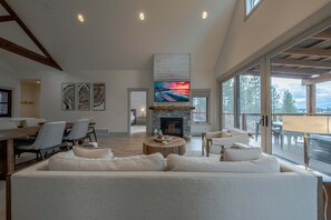 House, Multiple Beds, Hot Tub, Mountain View (Wilderness Club Haven) | Living area | 65-inch flat-screen TV with digital channels