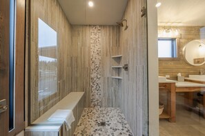 Mökki, useita sänkyjä, poreamme, vuoristonäköala (Wilderness Club Hideaway) | Kylpylä