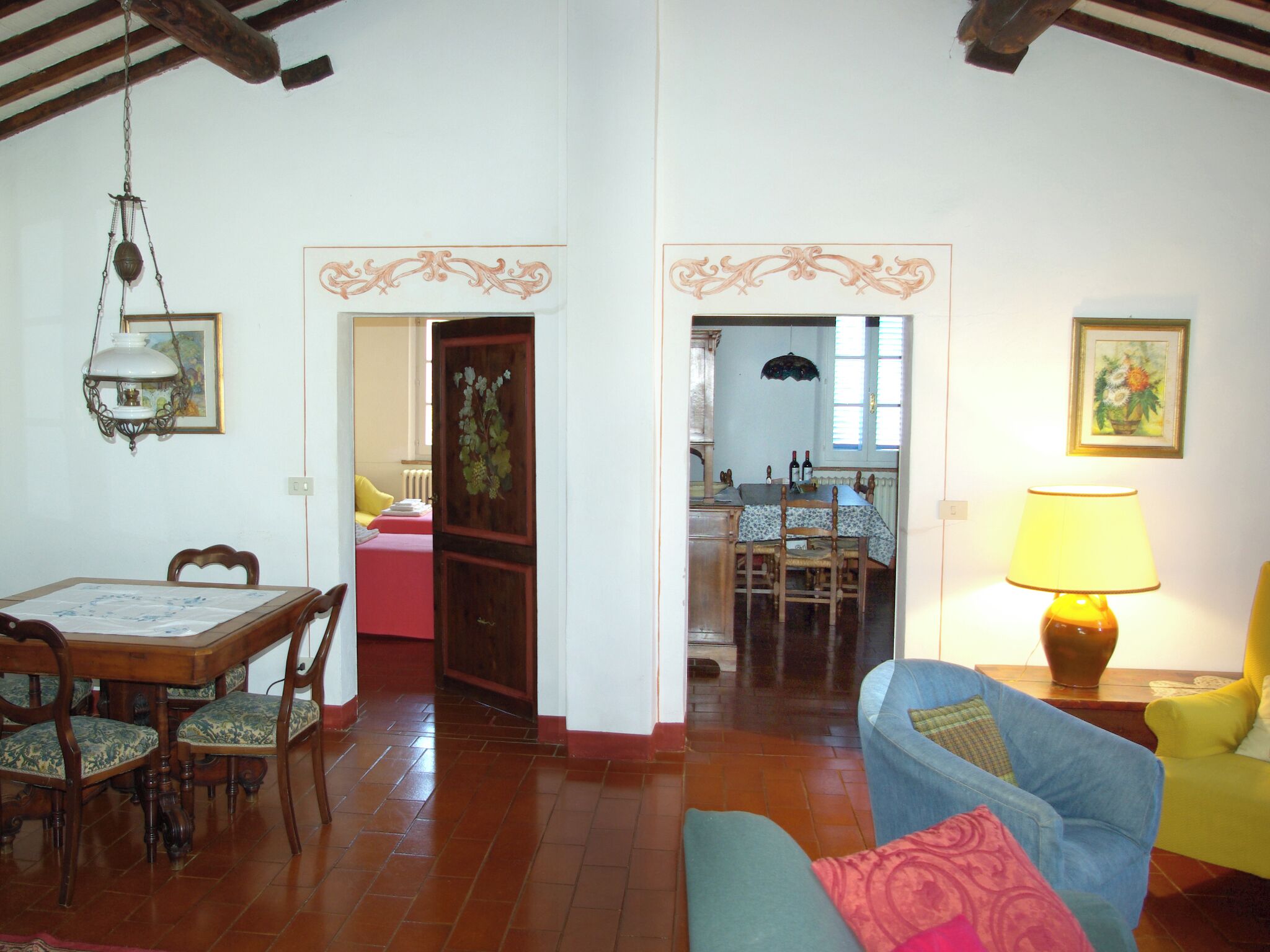 Panoramic Apartment In Old Farmhouse. Farm With Historic Wine Cellar. - Sinalunga
