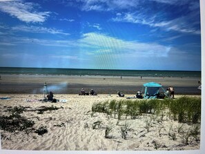 Sun-loungers, beach towels