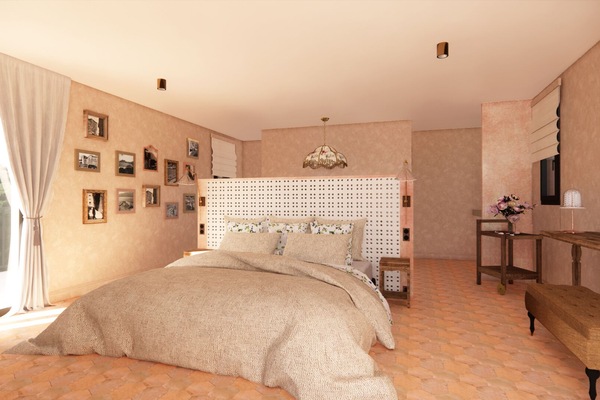 Kamar Quadruple Deluks, pemandangan gunung | Brankas, tirai kedap cahaya, kedap suara, dan Wi-Fi gratis