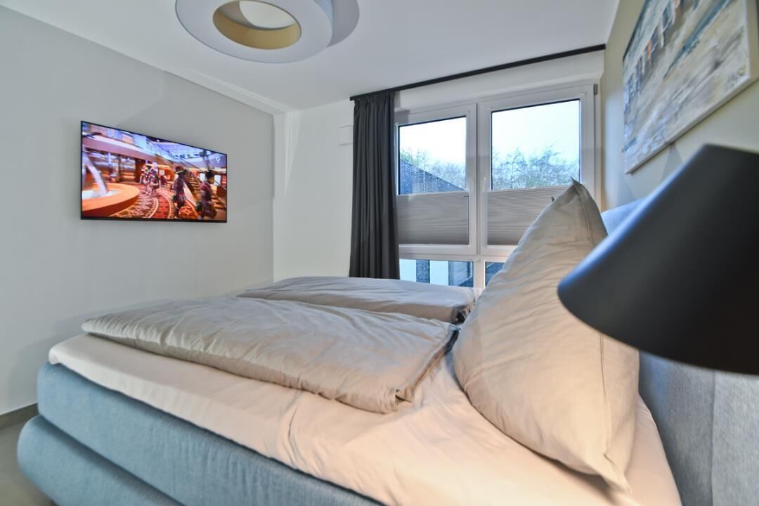 2 多间卧室、旅行婴儿床、免费 WiFi、床单