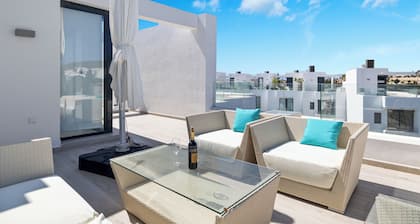 WHITE HOUSE : Charming & spacious Villa, Big terrace with sea & mountain views .