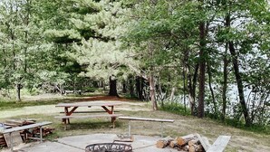 Property grounds -  Cabin on private beach on a lake near Brainerd! 2 bedrooms, sleeps 7! (Brainerd)