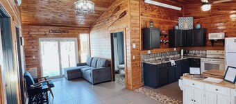  Cabin on private beach on a lake near Brainerd! 2 bedrooms, sleeps 7!