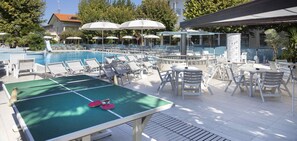 Outdoor dining - Prestige Apartment Suite with Large Balcony in Resort with 3 Pools and a Wellness (Bellaria-Igea Marina)