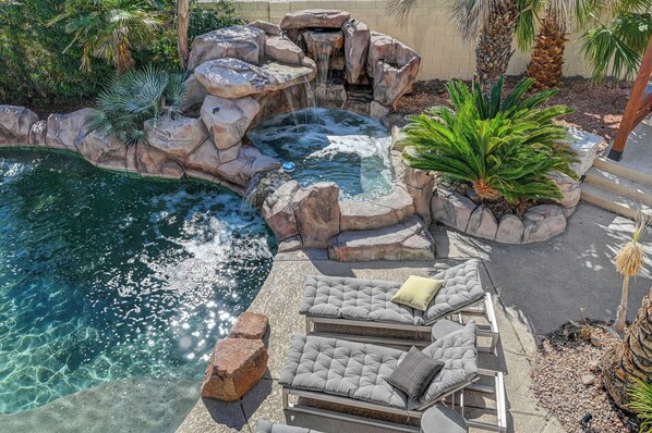 Outdoor pool - Instagram Worthy Mansion with an Oasis Backyard (Las Vegas)