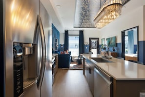 Fridge, microwave, oven, stovetop - Wonderful Luxury Condo in The Gulch with Pool and Gym! (Nashville)