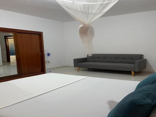 Spacious 4-bedroom apartment in serene Tarrafal with WiFi