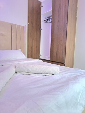 1 間睡房、熨斗/熨衫板、免費 Wi-Fi、床單