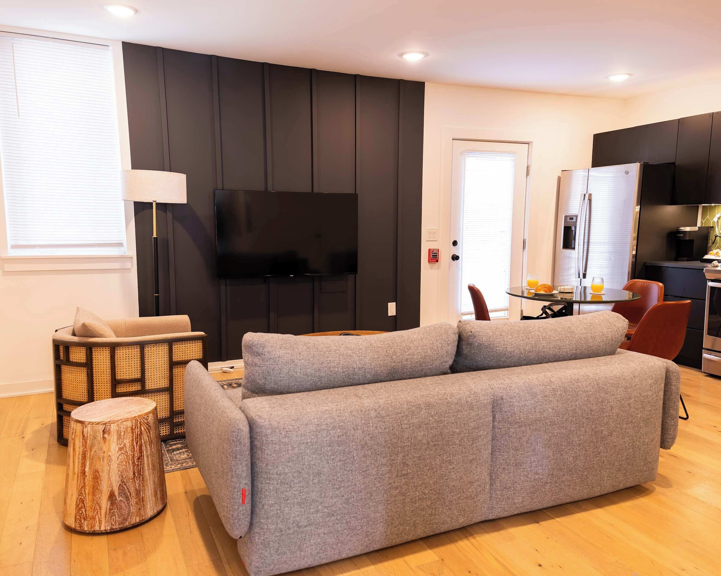 Apartment, 1 Bedroom, Patio, Ground Floor | Desk, laptop workspace, iron/ironing board, free WiFi
