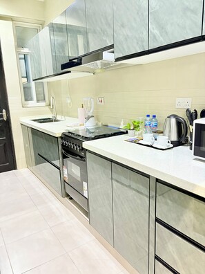 Private kitchen - Modern with City view, 12 minutes from the beach (Dar es Salaam)