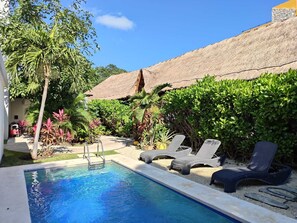 Pool - Beautiful house for rent, walking distance to the beach 1 bedroom plus sofabed (Playa del Carmen)