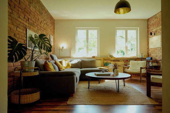 Fireplace, computer monitors