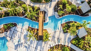 Outdoor pool, a heated pool - Themed Bedrooms, Game Room & Private Pool with BBQ – Minutes from Disney (Clermont)