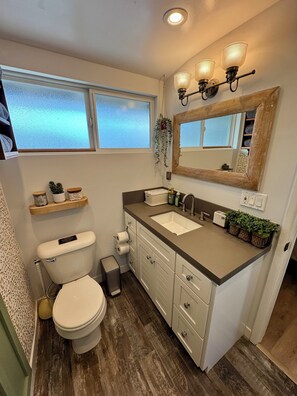 Towels, soap, toilet paper