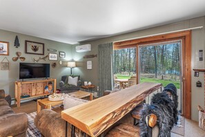 TV, fireplace, video games, DVD player - Lake Forest Resort – Relax on a Pristine Sandy Beach in the Northwoods! (Eagle River)