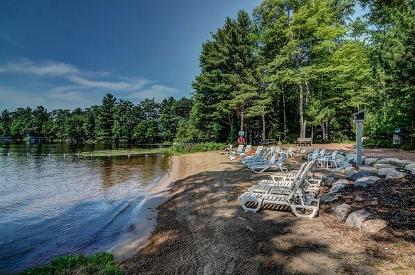On the beach - Lake Forest Resort – Relax on a Pristine Sandy Beach in the Northwoods! (Eagle River)