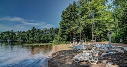 Lake Forest Resort – Relax on a Pristine Sandy Beach in the Northwoods!