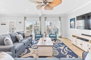 Una Smart TV, libros