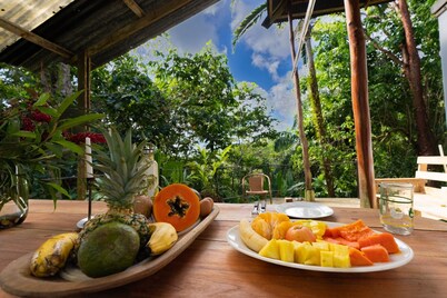 Private cabin with stunning views & home-cooked meals
