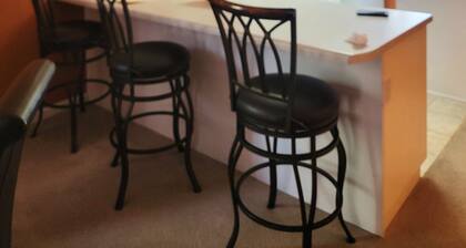 Unplug and Enjoy a cozy home with a backyard patio, grill, and free Wi-Fi.