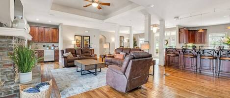 TV connectée, cheminée