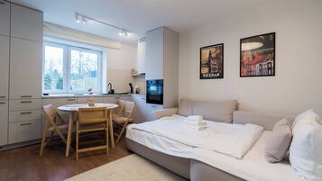 2 dormitorios, tabla de planchar con plancha, wifi y ropa de cama