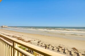 On the beach, beach towels