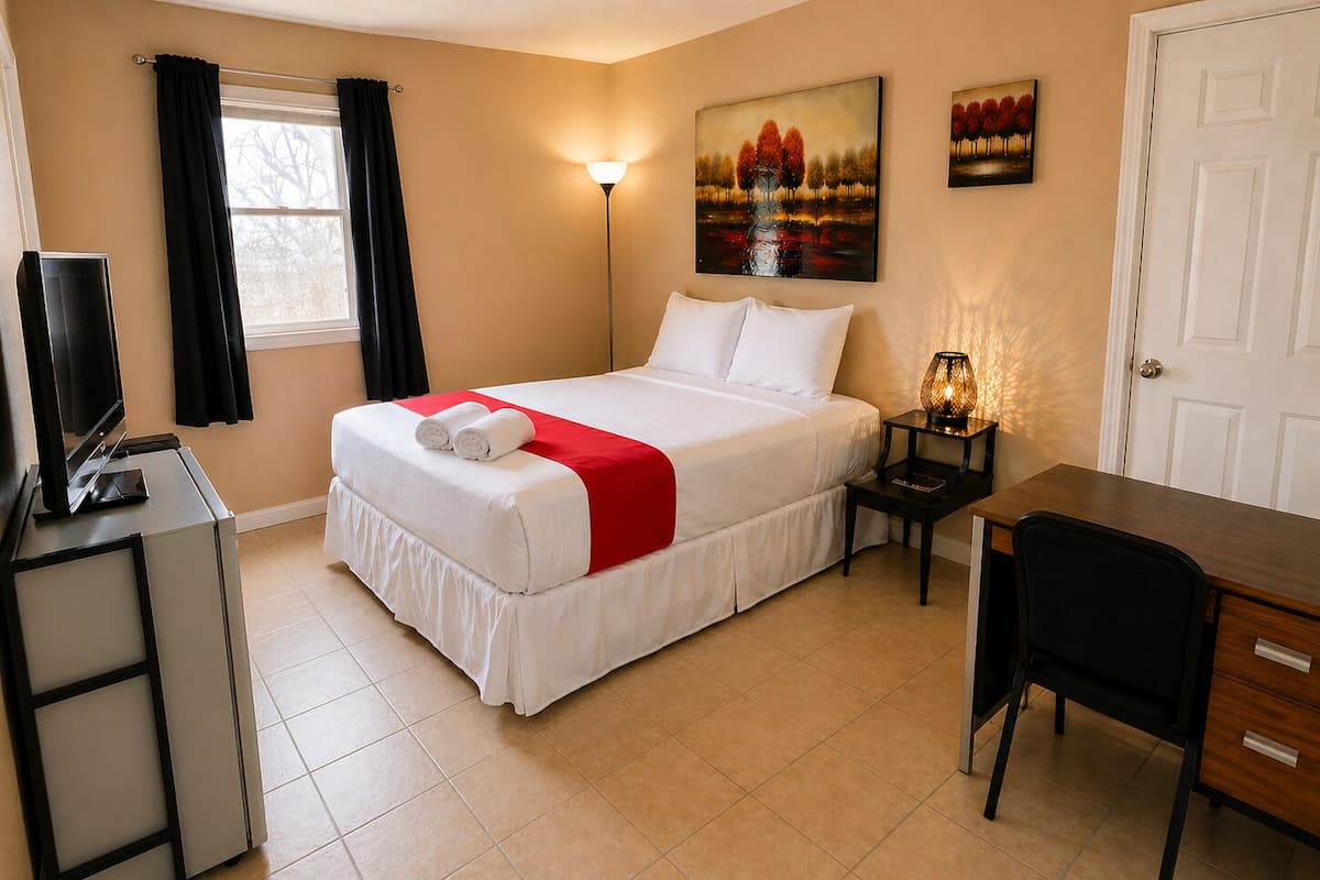 룸, 퀸사이즈침대 1개 | 무료 WiFi, 침대 시트