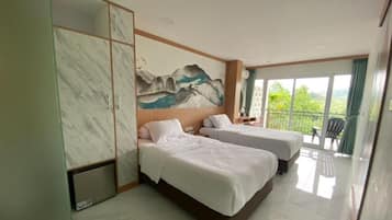 Deluxe-Zweibettzimmer, Balkon, Bergblick