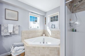 Shower, hair dryer - Dog friendly and spacious just minutes from Scusset Beach (Sagamore Beach)