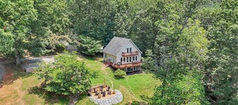 Lakefront 3BR Home with Dock, Fire Pit, Lawn Games, and Game Room