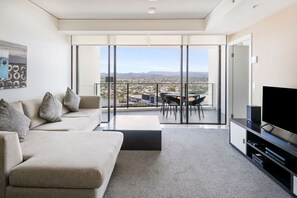 Appartement, 1 chambre, vue ville | Coin séjour