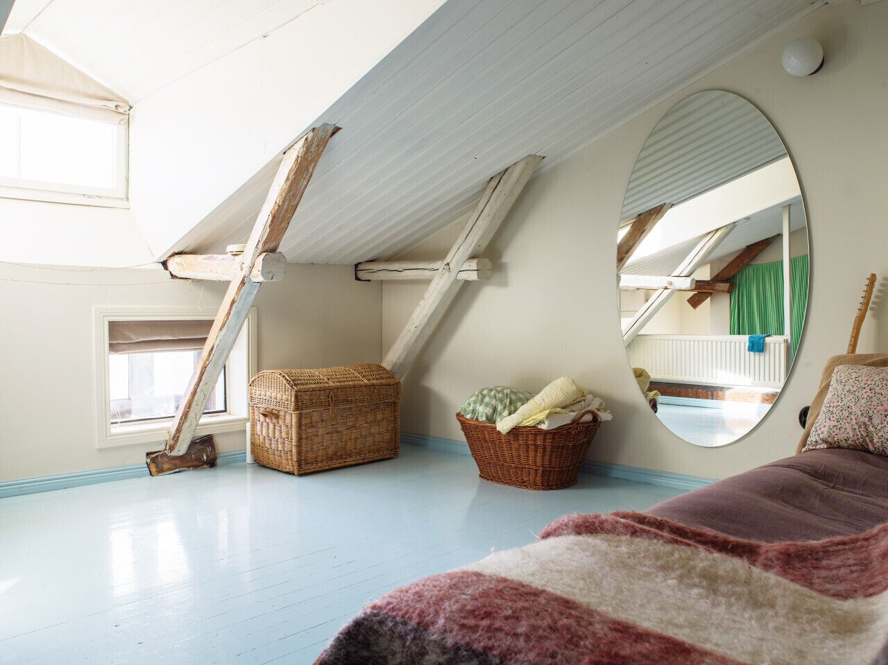 1 bedroom, desk, iron/ironing board, travel crib