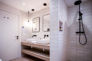 Shower, hair dryer