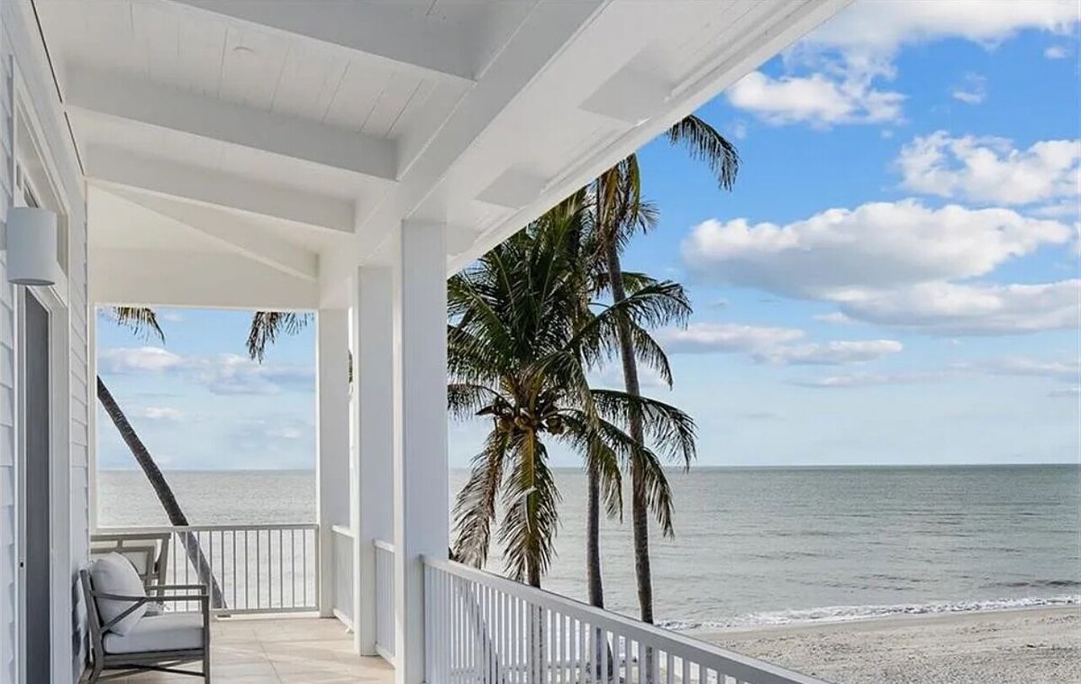 Photo 10 of Private Beach Oceanfront Mansion in Luxurious Naples Spacious 5-bedroom Palms