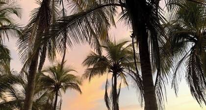 Tranquil retreat on coastal route. By sand, surf, river, & jungle. Perfect vibe.