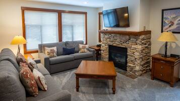 Appart'hôtel, 2 chambres | Coin séjour