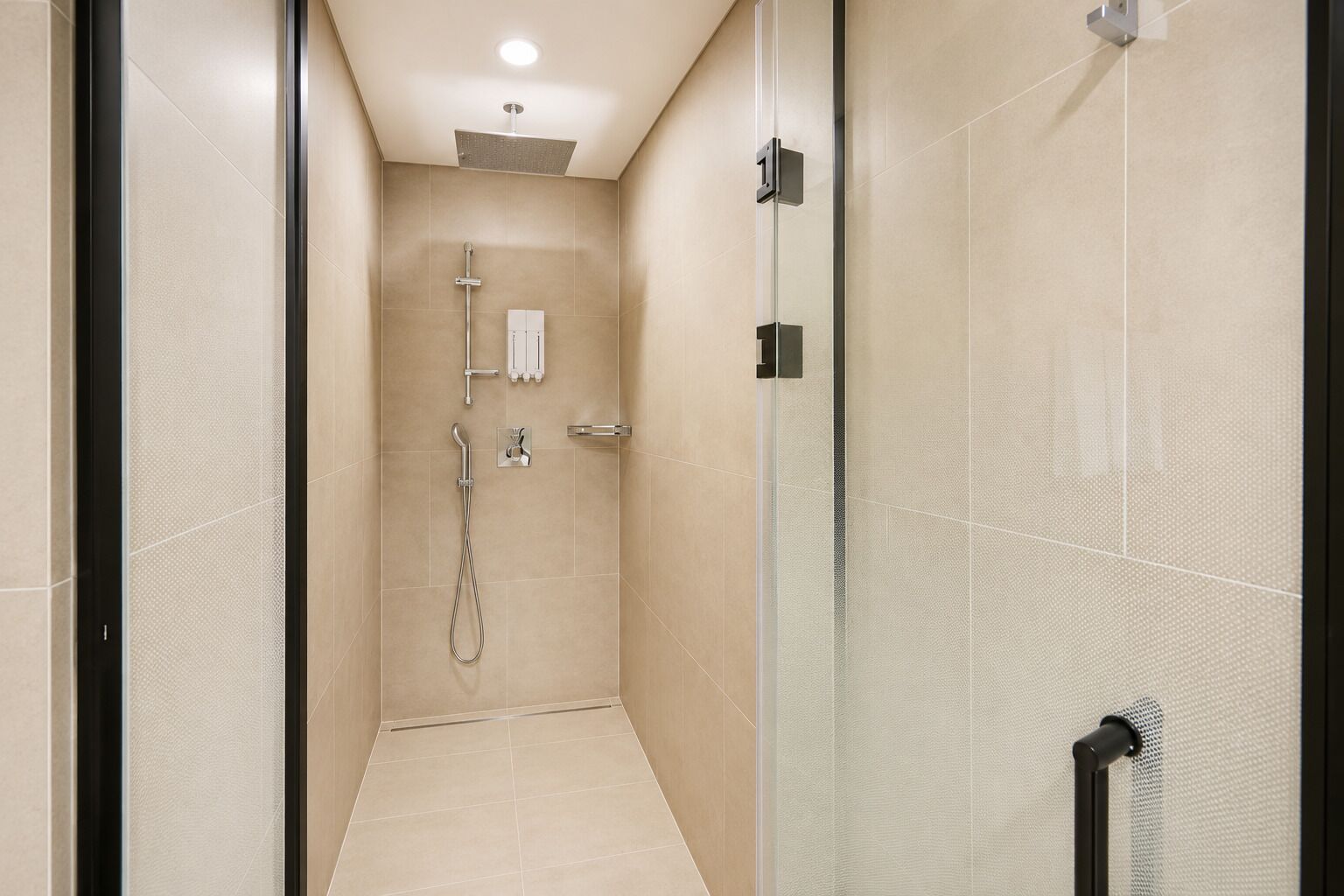 Hair dryer, towels, toilet paper